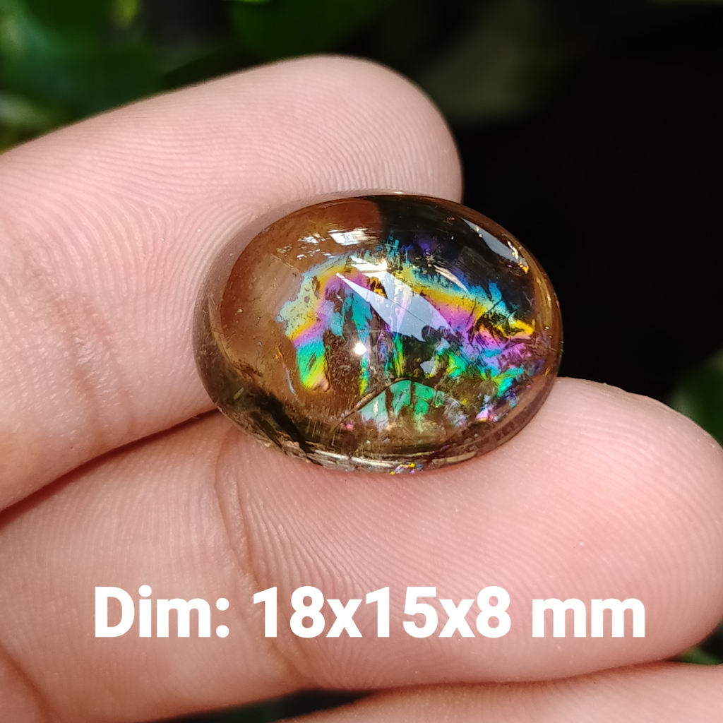 BATU KECUBUNG TEH SMOKY PELANGI ASLI ANTIK cek batu lainnya yaman api wulung opal bacan permata kali