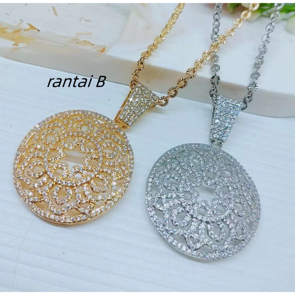 Kalung Xuping Permata Lapis Emas Perhiasan Fashion R128