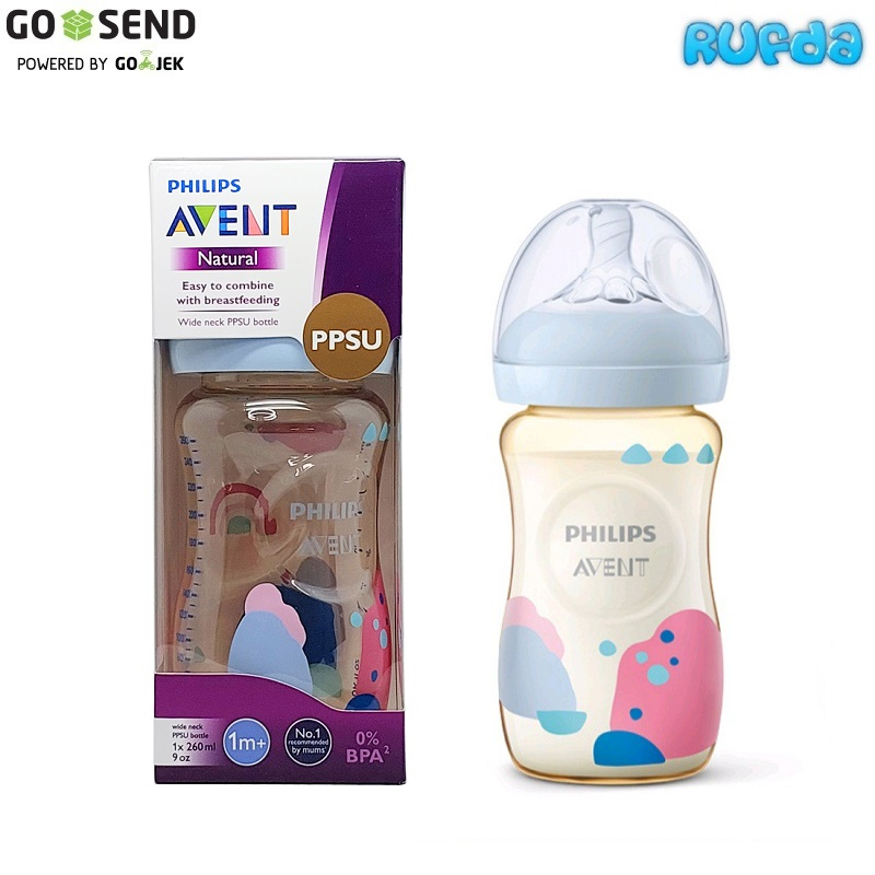 Avent Philips 260ml PPSU Natural Bottle Botol Susu Bayi BPA Free