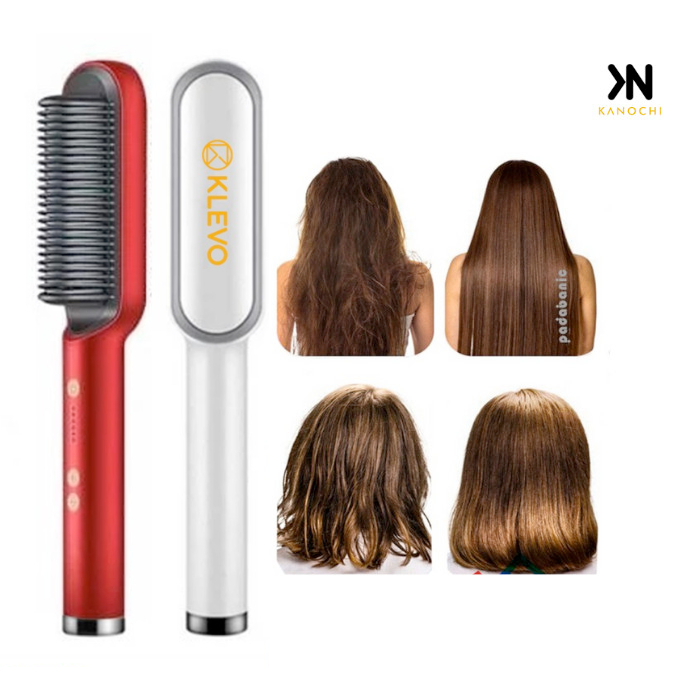 Catok Sisir Pelurus Rambut Hair Straightener Curler 2 in 1