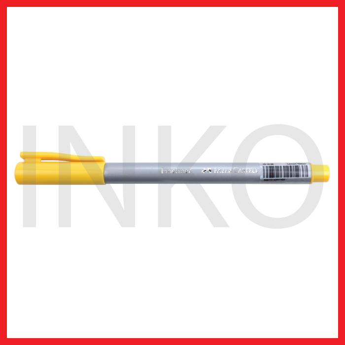 

FABER CASTELL FINELINER CLIP CAP LEMON YELLOW INK 1PCS