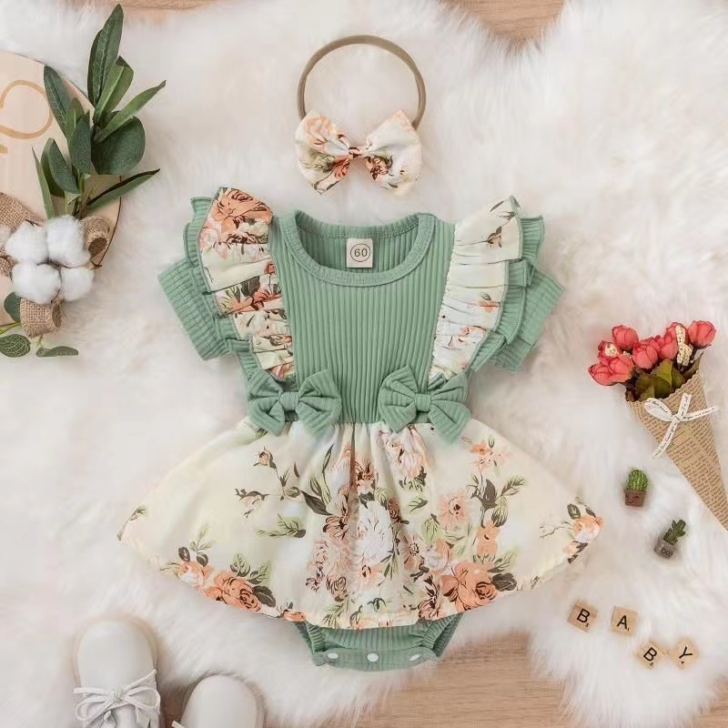 Romper Anak Perempuan / Jumpsuit Anak Perempuan ( Romper Dan Bando )