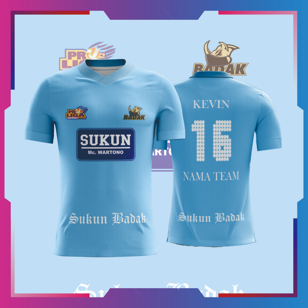 JERSEY PROLIGA Kudus Sukun Badak CUSTOM (FREE DESAIN) VOLLY, FUTSAL, BASKET, PANAHAN, ESPORT, FULL P