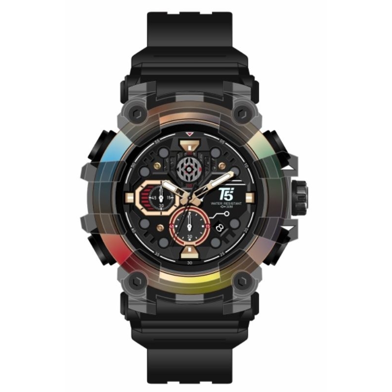 Jam T5 H 4011 Cronograph H4011G Original Bergaransi free tin box