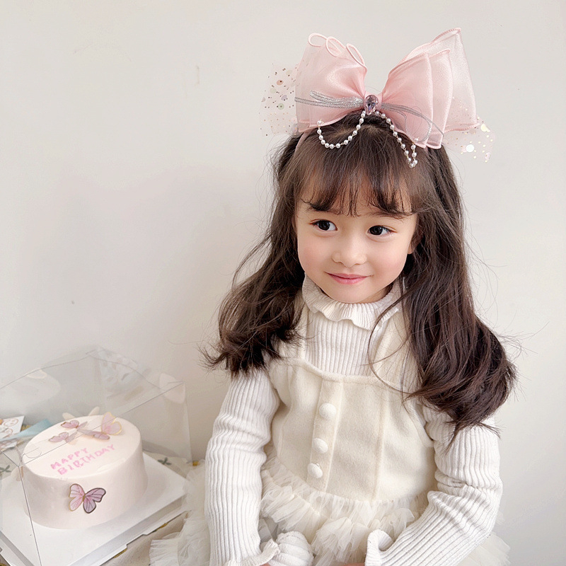 Caliloops Bando Bandana Anak Perempuan Pita Besar Korea Princess Fairy