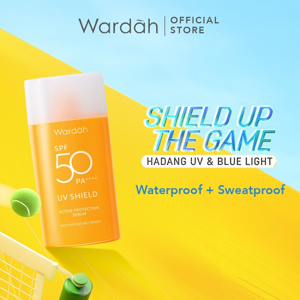 WARDAH UV Shield Sunscreen SPF 50 PA++++ Active Protection Serum 35ml
