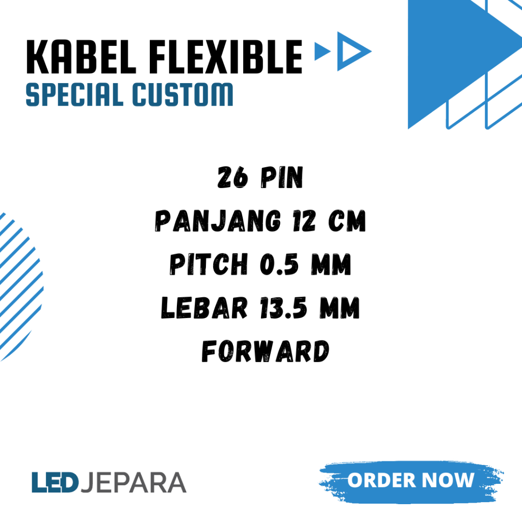 SPECIAL CUSTOM KABEL FLEXIBLE 26 PIN 12 CM 0.5 MM FORWARD