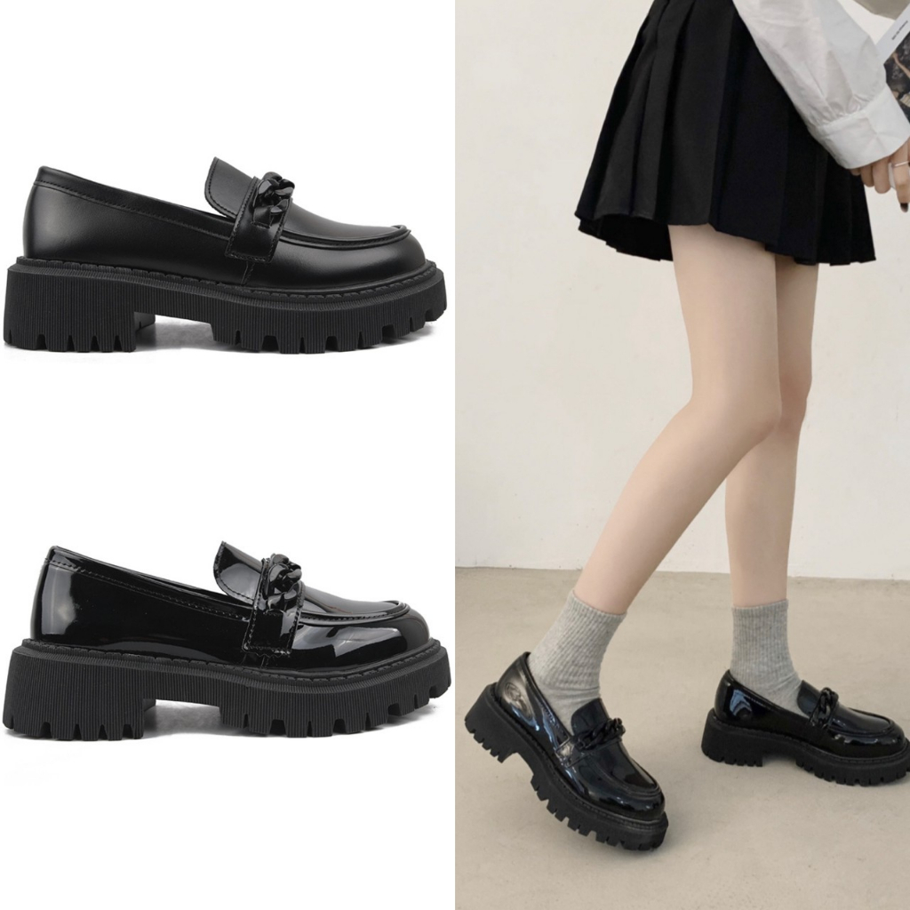 AVANCEID 1916 Sepatu Sneakers Boots Wanita Kerja Docmart Hitam Import