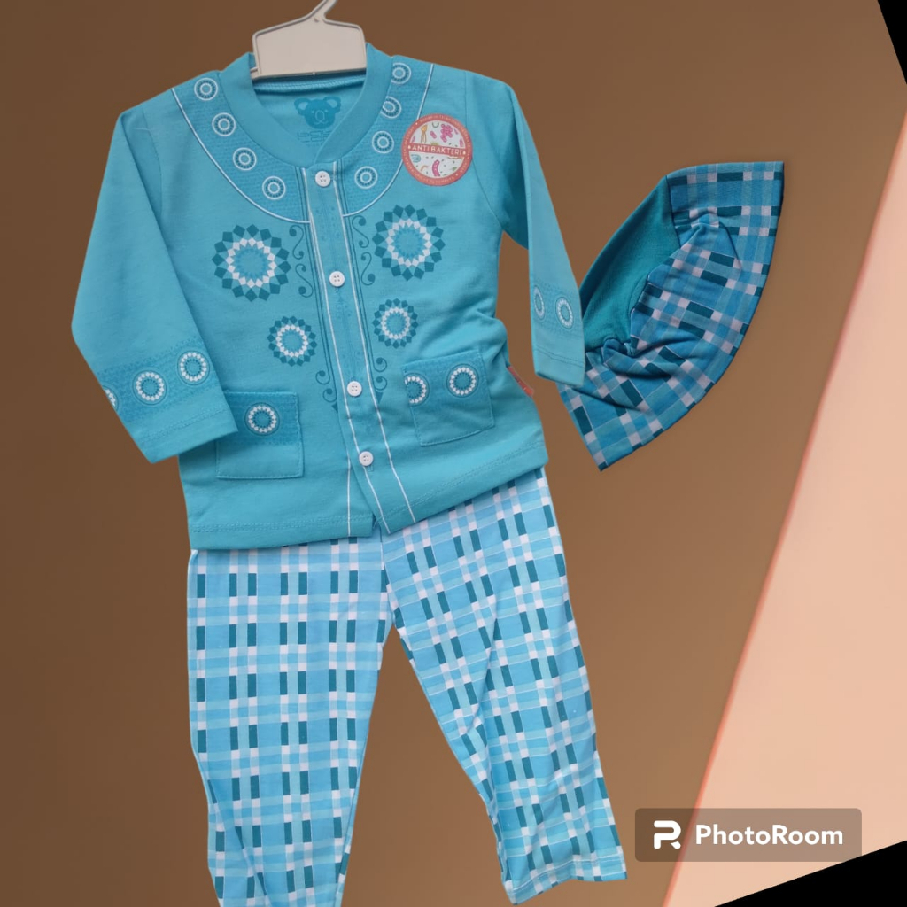Baju Muslim setelan koko Anak Bayi 6 - 12 Bulan – ZrMk002