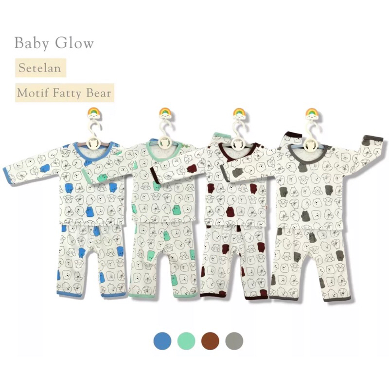 Setelan Bayi Dan Anak Baby Glow Usia 3-18 Bulan Setelan Baju Anak Bahan Lembut SNI
