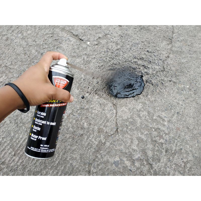 Spray Ajaib Waterproof rubber sealant -  anti bocor anti rembes genteng, dinding, beton, kayu, plastik dll 500ml