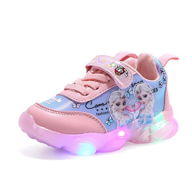 Sepatu Sneaker Anak Perempuan - Sepatu Anak Laki Laki Ultra Light Super LED Sport Import RARA Running Shoes