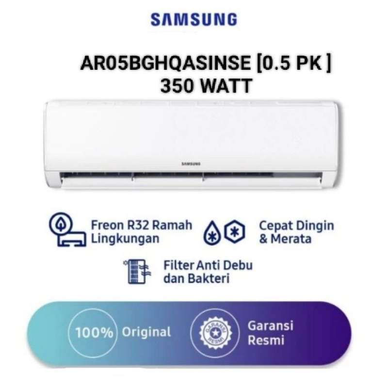 AC SAMSUNG AR05BGHQASINSE [ 0.5 PK ]  INDOOR AC + OUTDOOR AC UNIT ONLY