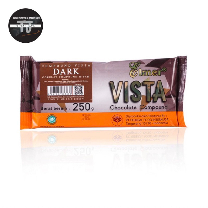 

Coklat Blok Elmer Dark Vista 250 gr