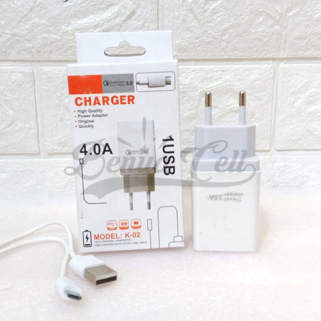 CHARGER MICRO USB FAST CHARGING 3.1A QUALLCOMM PENGISIAN CEPAT