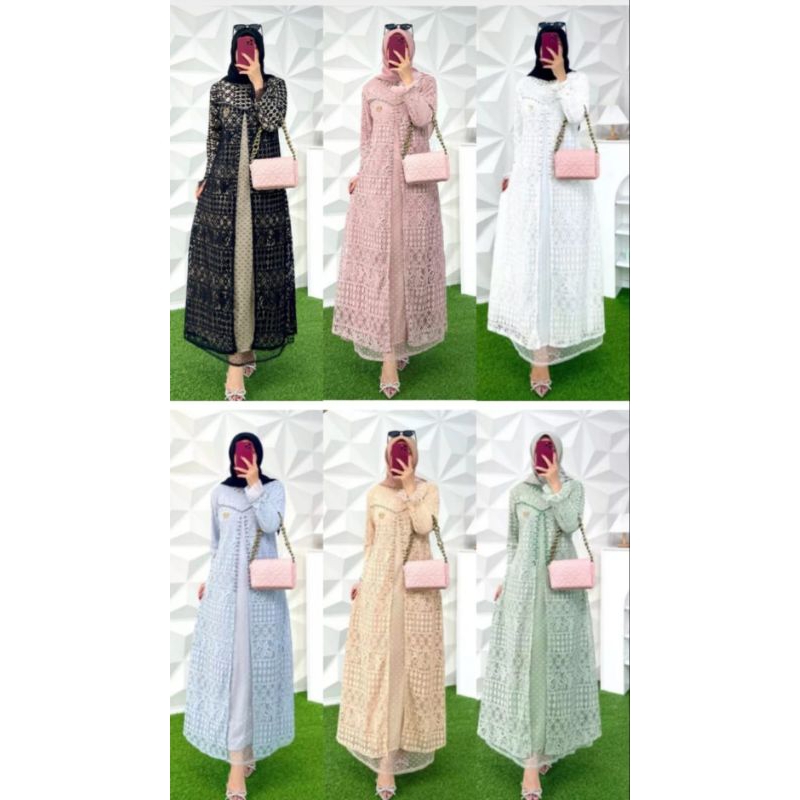 GAMIS BROKAT BY OZIAS AKSEN MUTIARA / GAMIS PREMIUM
