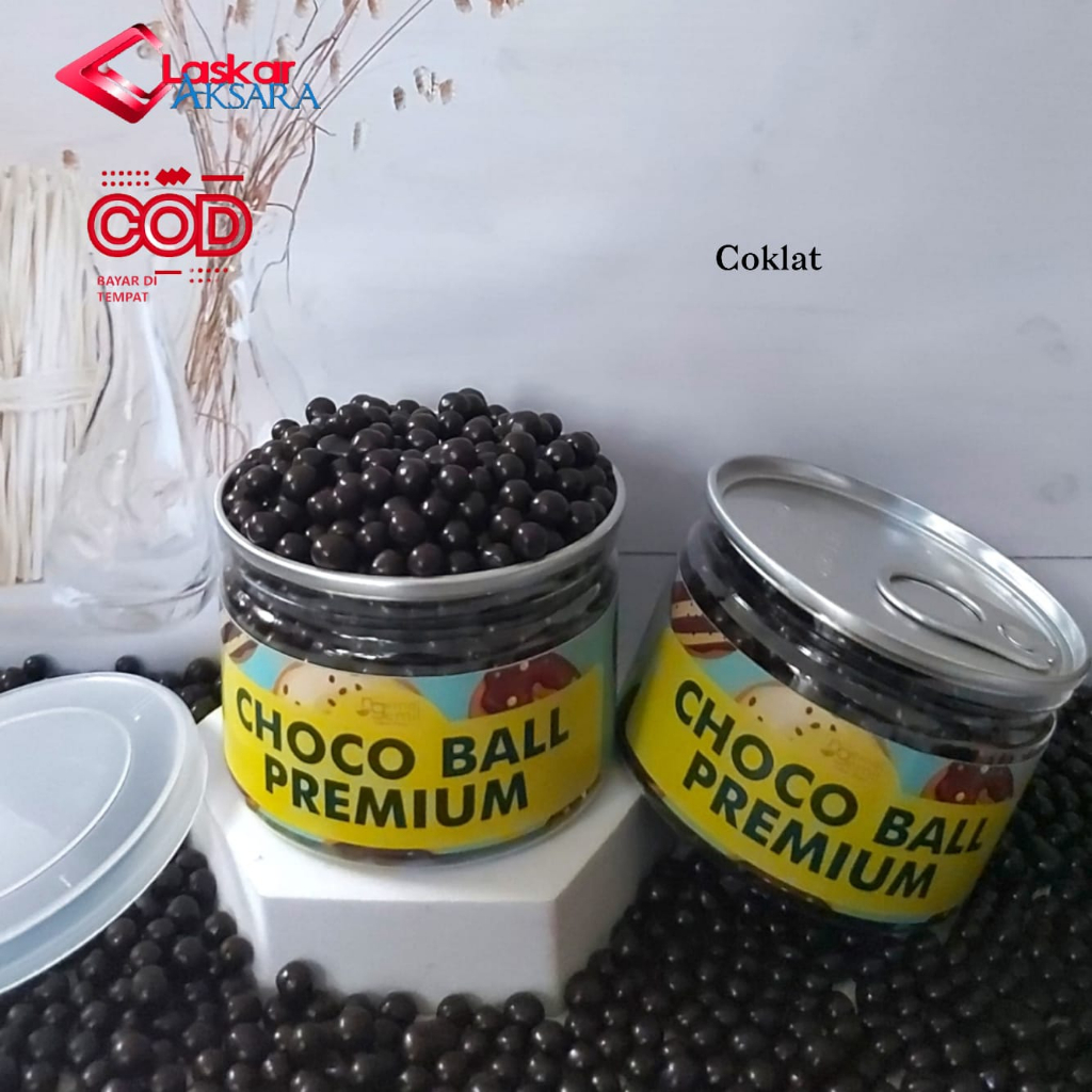 

Can - Chocoball Coklat Sprinkle Bola Rasa Buah Topping Kue Donut Bolu / Premium