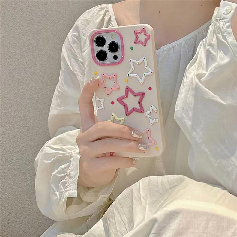 Soft Case Motif Bintang Lucu untuk Iphone X XR XS 11 12 13 14