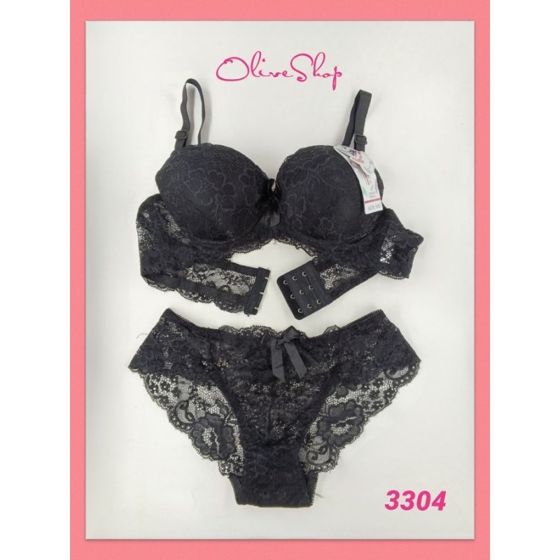 OliveShop ❤️ Set Celana Dalam dan BH Yasimei Sexy Full Lace Renda Brukat Kode 3304