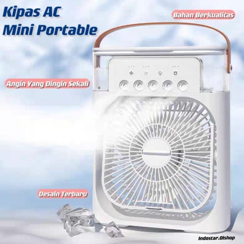 Ac Mini Portable plus kipas angin humidifiler murah⭐ IndoStar.Olshop⭐