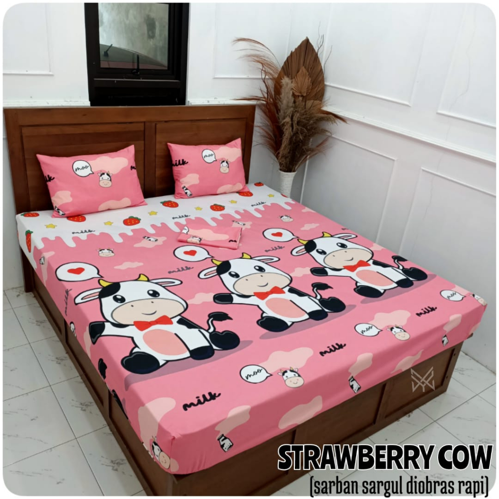 Sprei Fitted Karet Sprei Karakter Jungle Sprei Motif Sapi Murah Sprei Jungle Cow Sprei Motif Sapi Mu