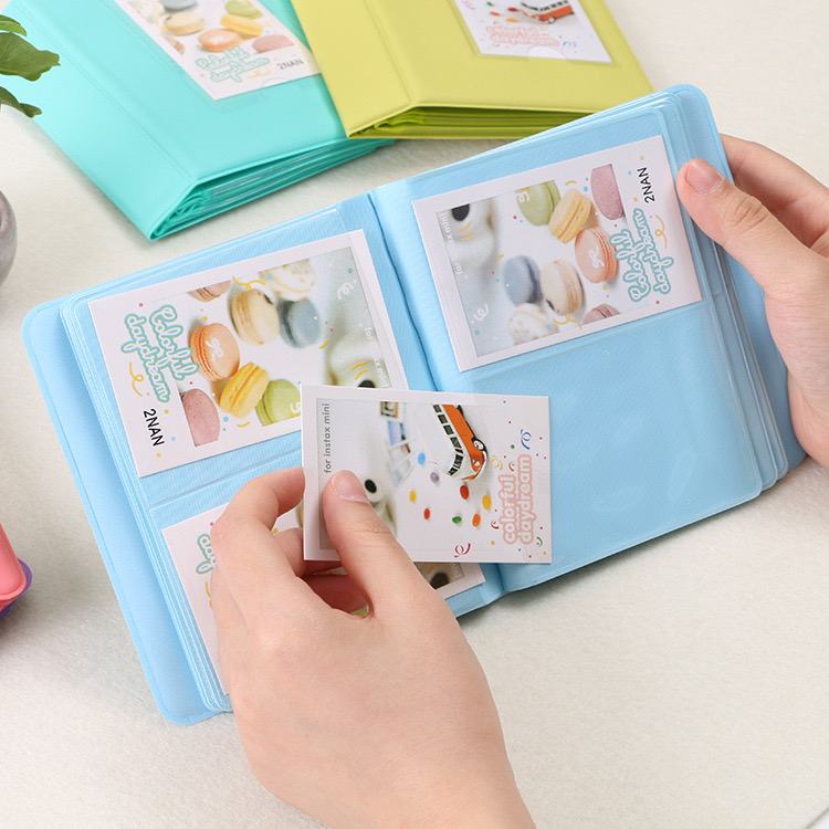 IMPOR ALBUM FOTO INSTAX MINI ISI 64 LEMBAR FOTO MODEL WARNA WARNI