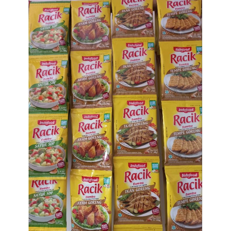 

Bumbu Racik sayur sop/ayam goreng/tempe Goreng/ikan Goreng 10pcsx20gr