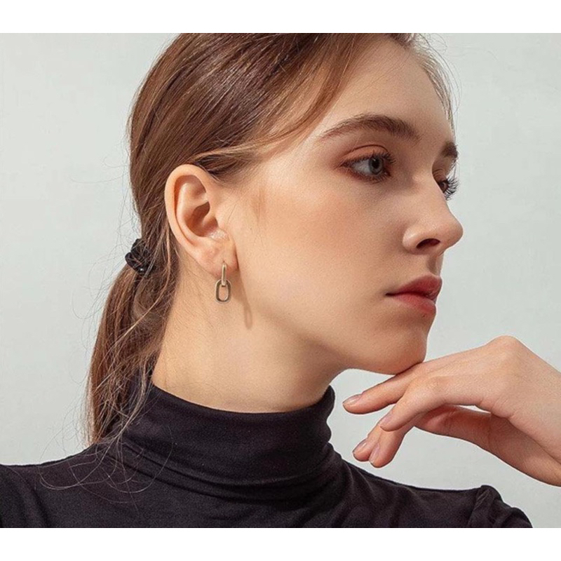 Ark.co - Versailles chain link Earrings anting rantai statement