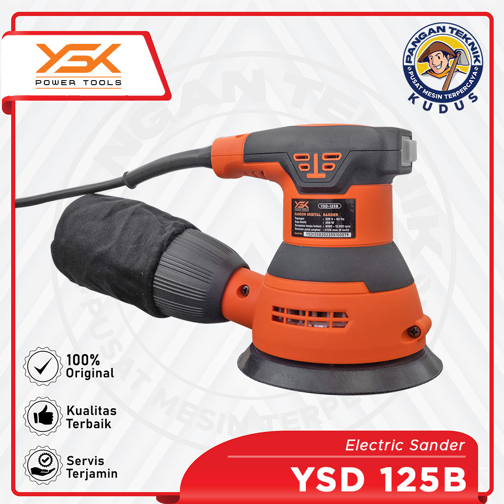 RANDOM ORBITAL SANDER YSD 125B | MESIN AMPLAS BULAT | SANDER BULAT
