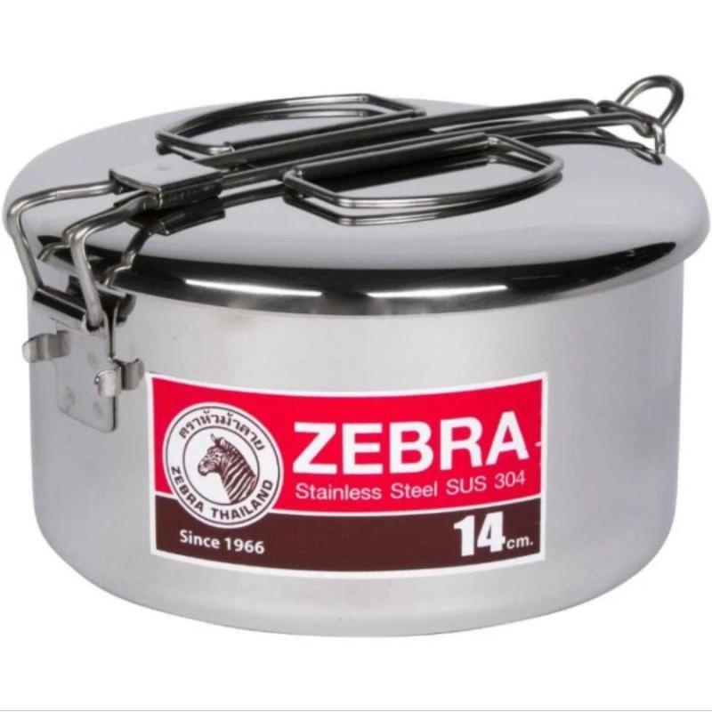 ZEBRA RANTANG 14CM LUNCHBOX 152314 STAINLESS