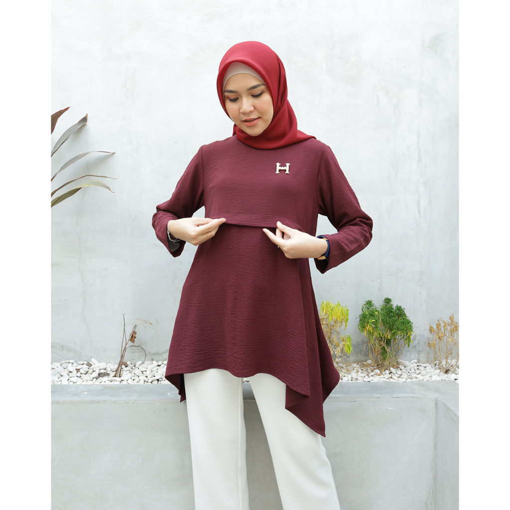 IRMANIA Tunik Crinkle Series  - Pakaian Wanita terbaru by Hijab Mamah icis