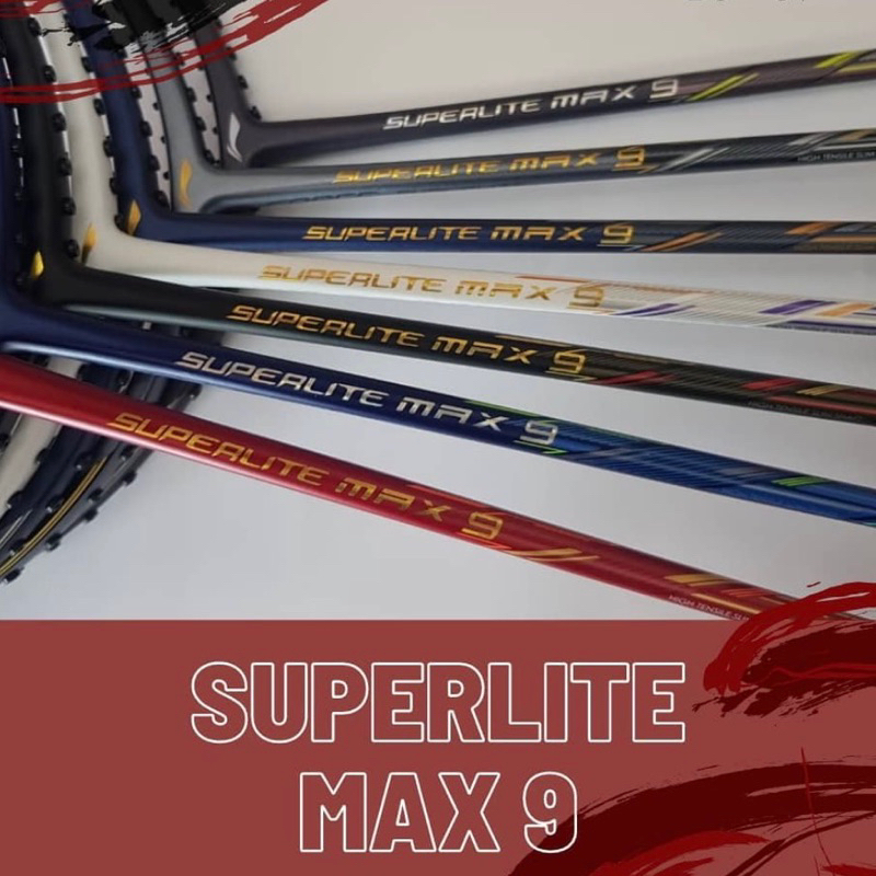 RAKET BADMINTON LINING SUPERLITE MAX 9 ORIGINAL