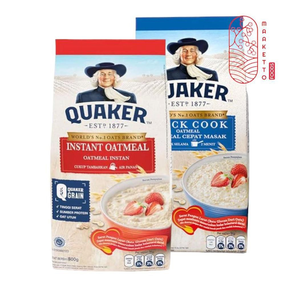 

Quaker Oatmeal/Quaker Instant Oatmeal/ Quaker Quick Cook Oatmeal 800gr