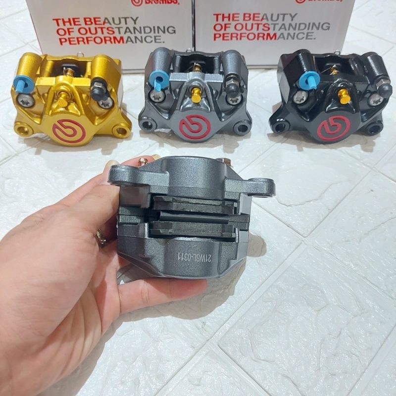 KALIPER 2 PISTON BIG LOGO BABET 85MM PICTH MODEL KTC KUPU KUPU 2 PISTON UNIVERSAL