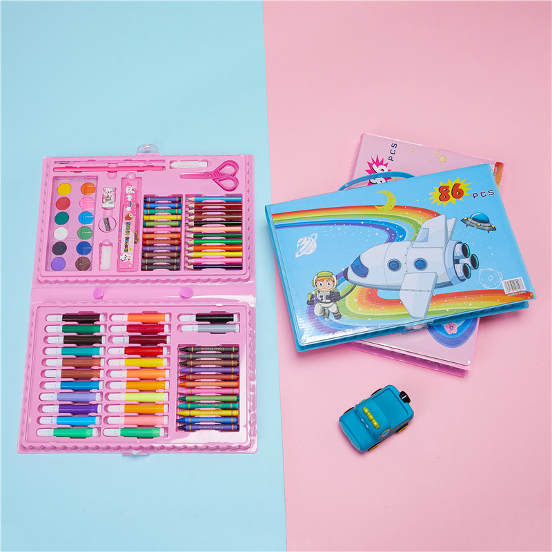 Crayon Set 86 pcs / Krayon Set / Art Set / Perlengkapan Menggambar STY03