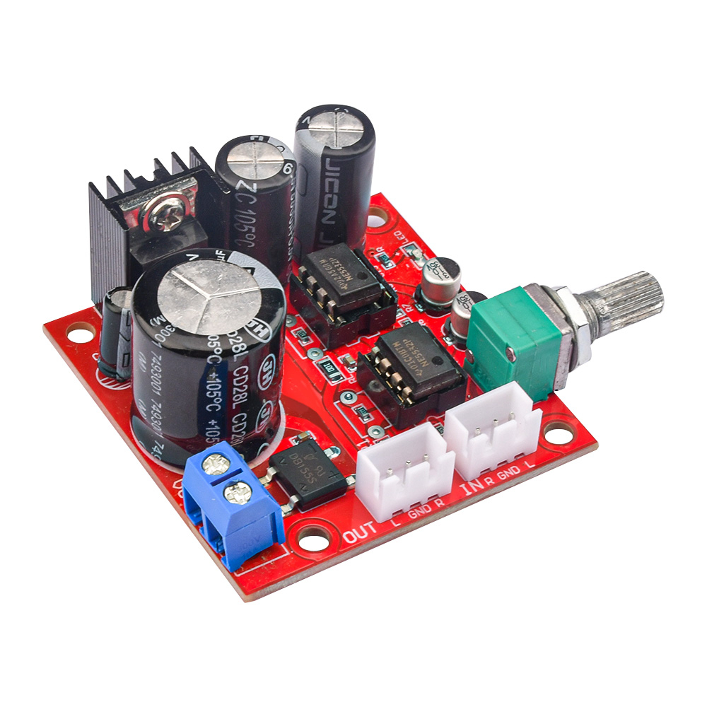 Power Amplifier Module Audio Op Amp Dual NE5532 Preamplifier Board AC5-16V DC6-24V Single Power