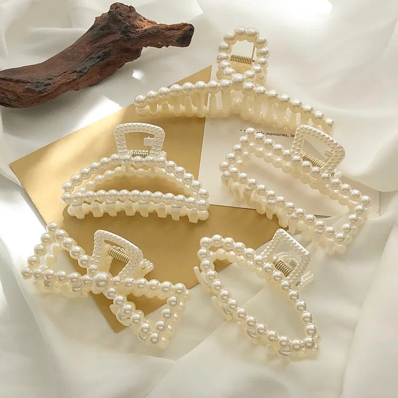 11CM - JEPITAN RAMBUT MOTIF MUTIARA MODEL KOREA /  JEDAI MUTIARA KOREA / JEPIT RAMBUT IMPORT