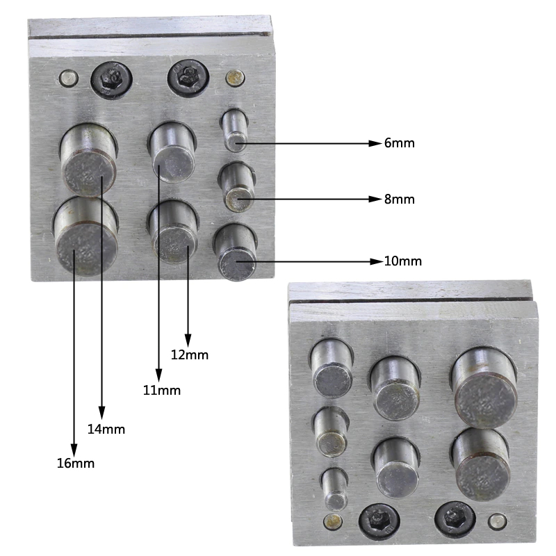 Set Disk Pemotong Bentuk Lingkaran 7 Lubang Untuk Membuat Perhiasan