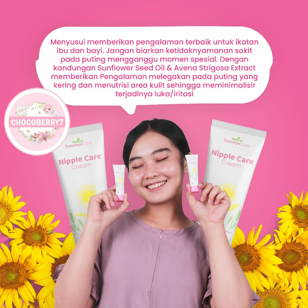 Yummys Care - Nipple Care Cream - Krim Puting Lecet Halal &amp; Food Grad