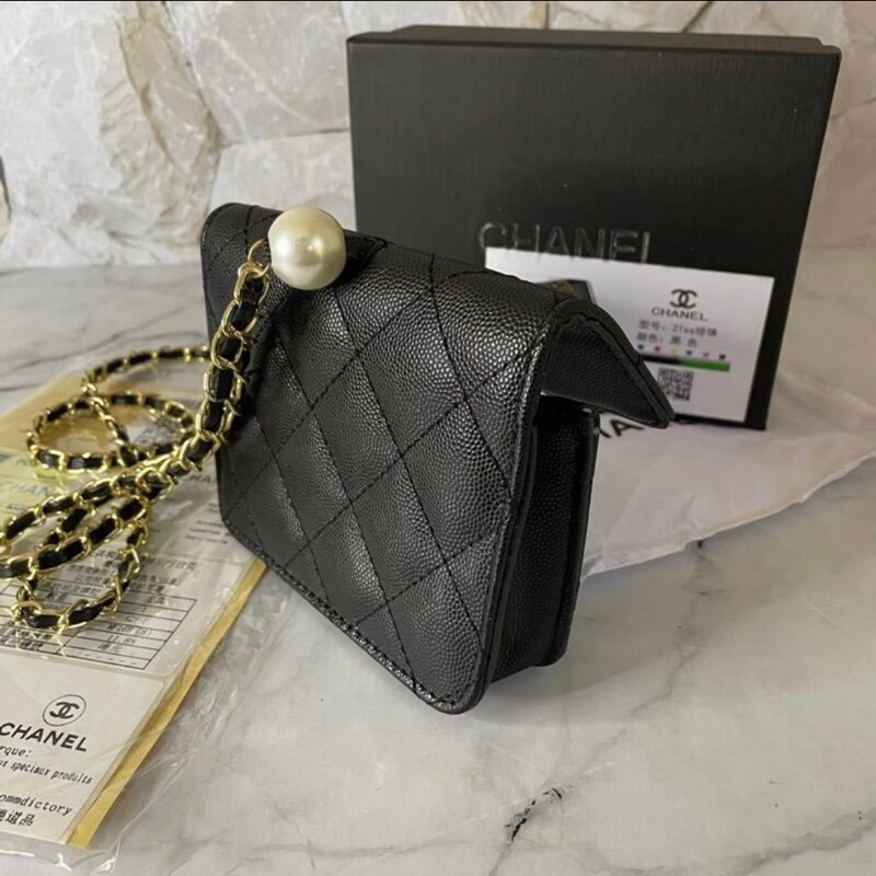 CENEL PEARL BAG SLINGBAG CHAIN LEATHER / TAS CENEL WANITA / TAS CENEL FULLSET