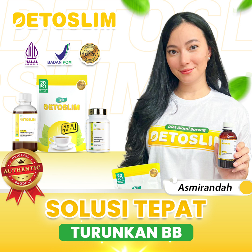 Madu Detoslim Asli Diet Cepat Buang Lemak Alami Madu Diet 1 Teh + 1 Madu + 1 Kapsul
