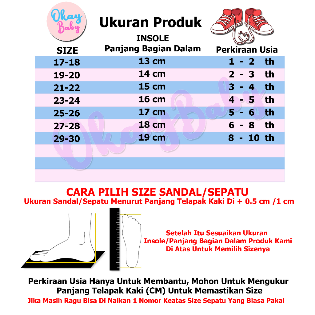 PROMO 12.12 PUNCAK Okaybaby B310 Sandal Slop Import Mobil Anak Laki-laki Perempuan Kekinian Sendal Casual