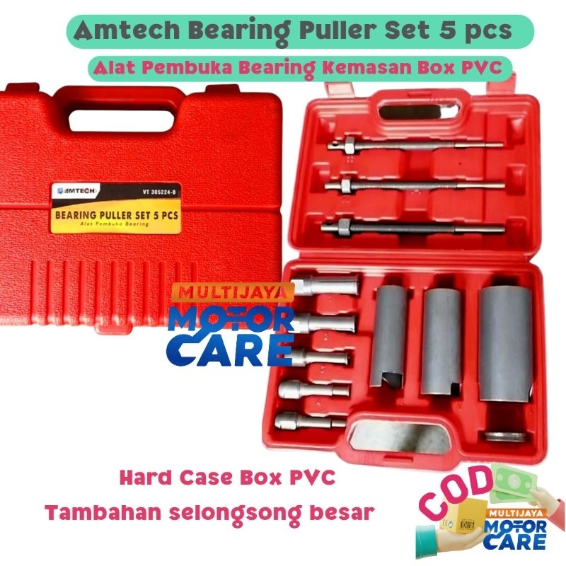 Treker Bearing Puller Set 5 pcs - Treker Bearing Tanam - Treker Lepas Bearing Dalam - Separator Disassembler