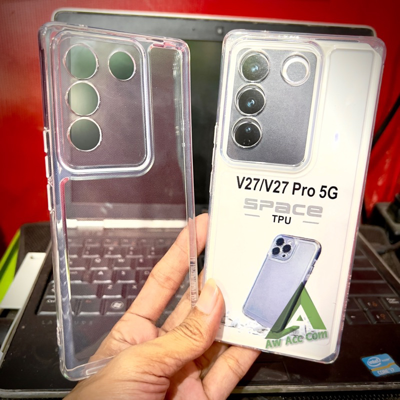 Space Protect Camera Case Vivo V27/ V27 Pro Clear Tebal Transparant