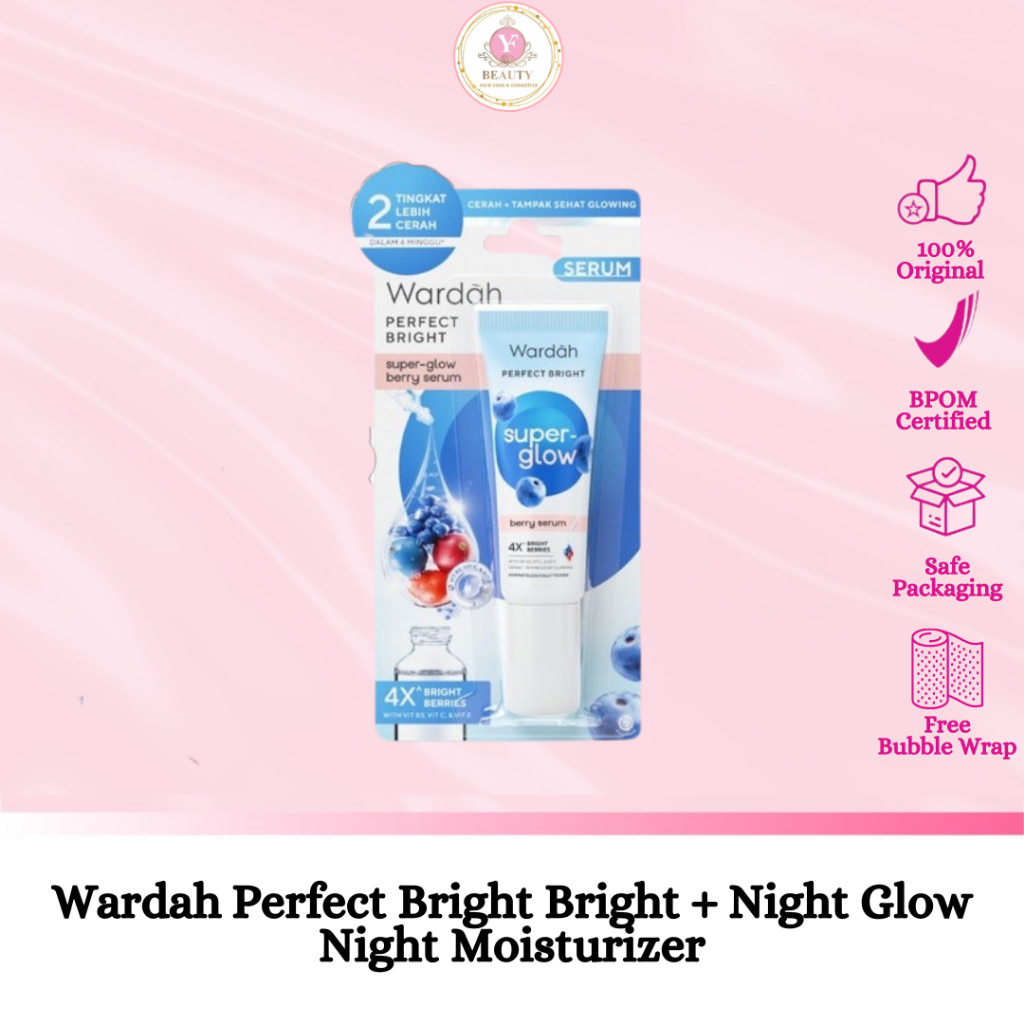 ✨YF BEAUTY ✨ Wardah Perfect Bright Super Glow Berry Serum 8 ml -Serum Wajah Glowing