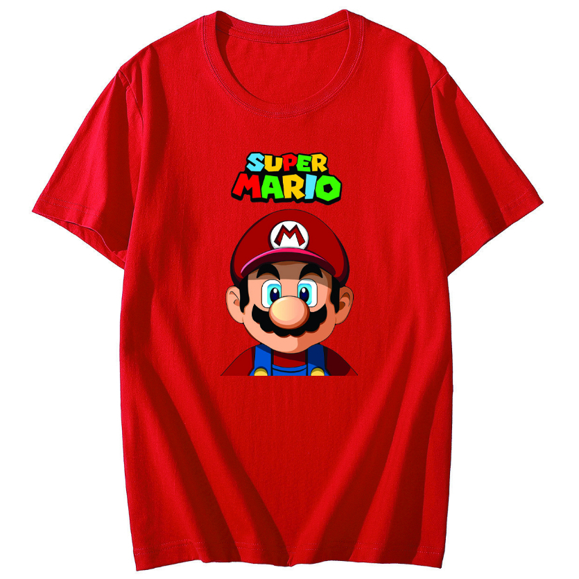 LUVfashion Dewasa Kaos SUPER MARIO SOLO Unisex (Pria &amp; Wanita) Cotton Combed 30s
