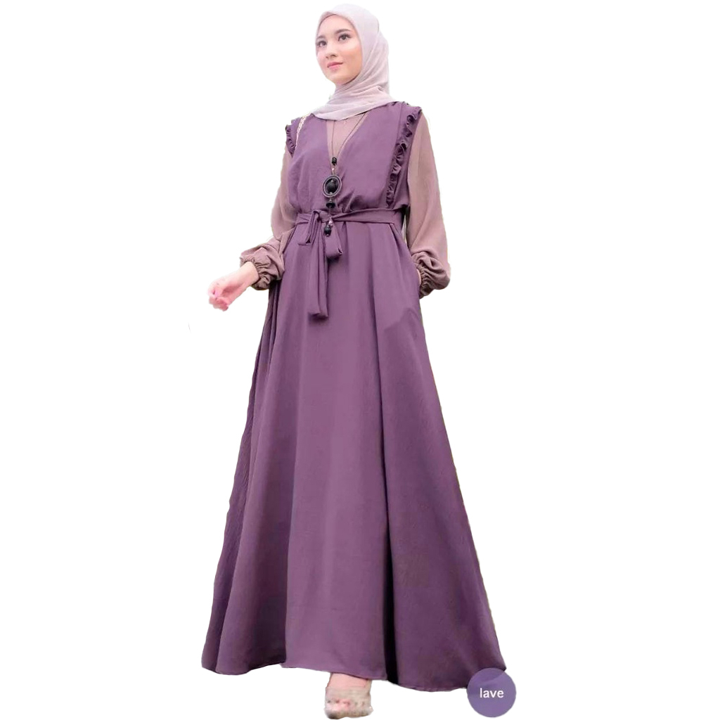 [COD] Hashiva - Pakaian Gamis Wanita Muslim Terkini Sonya Dress