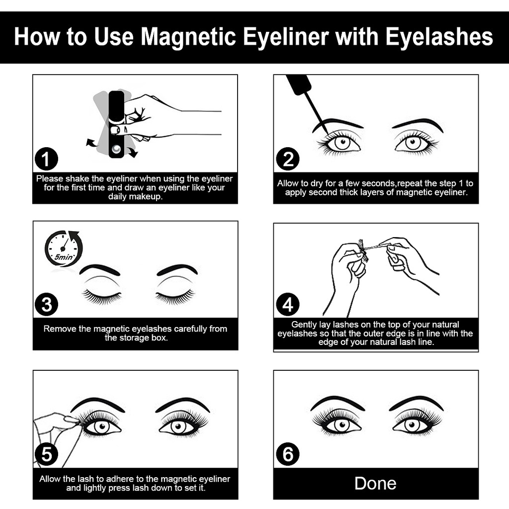 CSP168 – 3 Pasang Magefy Bulu Mata Palsu Magnetic Fake  False Eyelashes MakeUp