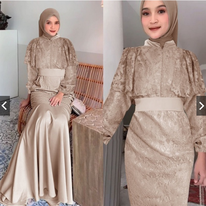 CELINNE MAXI DRESS BRUKAT DUYUNG PREMIUM / PAKAIAN WANITA / BAJU PESTA MEWAH / DRESS KONDANGAN / PREMIUM