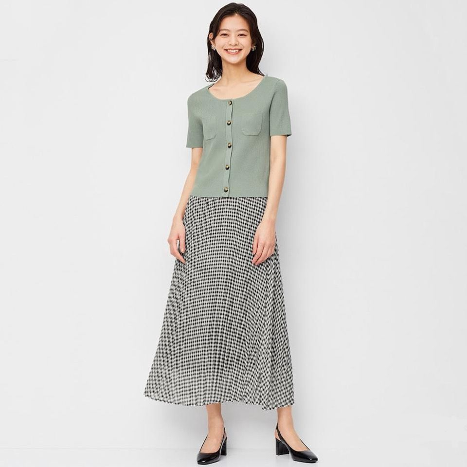 GU Uniqlo Plaid Skirt